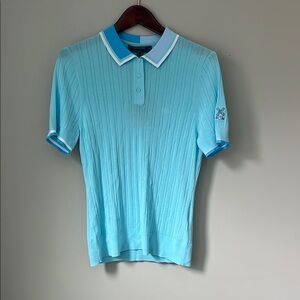 G/FORE Light Blue sweater Polo Shirt